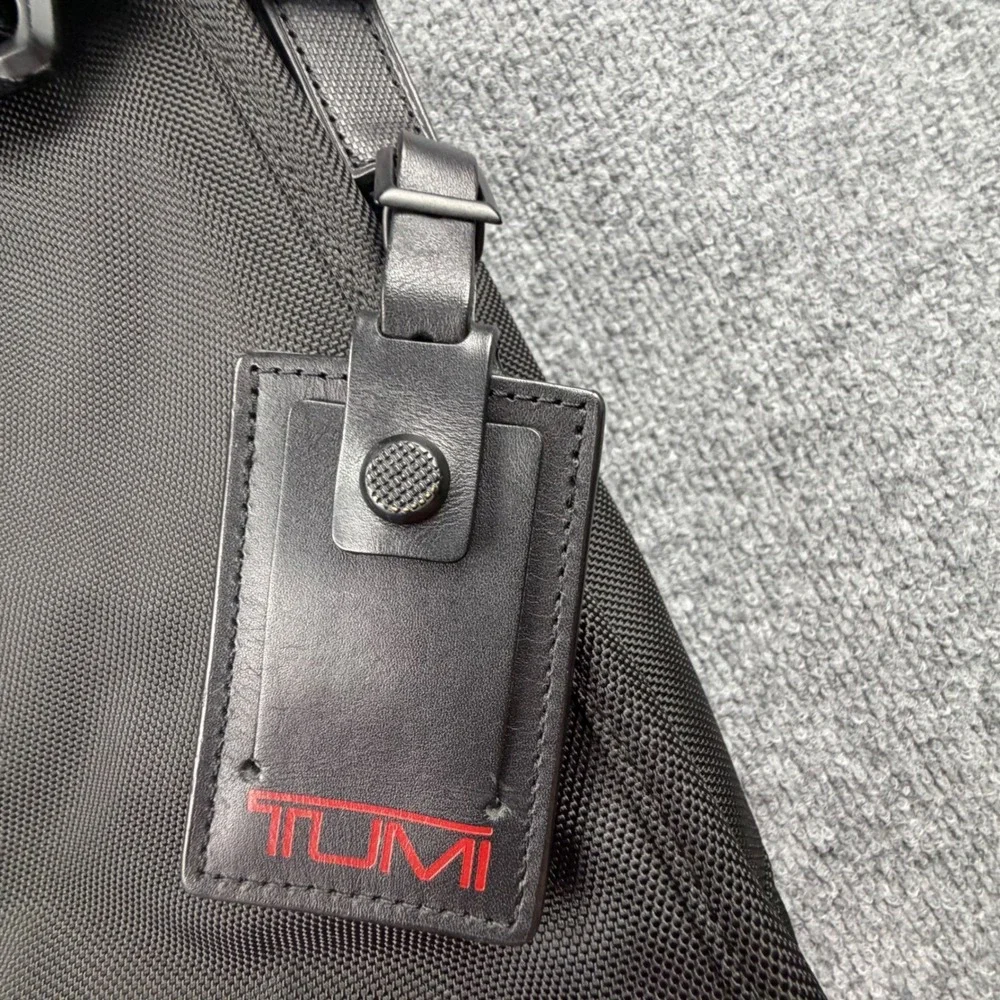 Tumi‎ Alpha Ballistic Nylon Slim Deluxe Portfolio Briefcase Black Mens